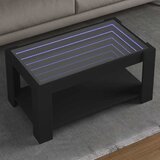  Stolić za kavu LED crni 93x53x45 cm od konstruiranog drva | shoptok.hr
