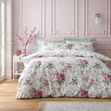 Catherine Lansfield Kremno bela posteljnina za zakonsko posteljo 200x200 cm Bridgerton Penelope Floral – | Shoptok.si