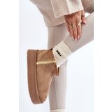 Boto Snow boots on platform with light brown pattern Udra | shoptok.hr
