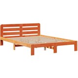 vidaXL Krevet s regalom za knjige bez madraca 160x200 cm od borovine | shoptok.hr