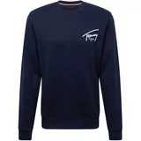 Tommy Jeans Sweater majica mornarsko plava / bijela
