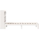  Krevet s regalom za knjige bez madraca bijeli 75x190cm borovina | shoptok.hr