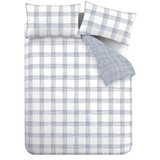 Bianca Bela/modra bombažna posteljnina za zakonsko posteljo/podaljšana 260x220 cm Marlow Check – | Shoptok.si