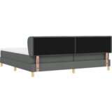  Krevet s oprugama i madracem tamno siva 200x200 cm tkanina | shoptok.hr