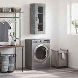 The Living Store Stenska omarica betonsko siva 34,5x34x90 cm - Stenska Omarica, (21436033) | Shoptok.si
