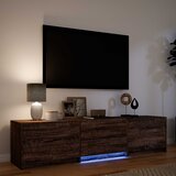 TV ormarić s LED rasvjetom Smeđi hrast 165 x 34 x 40 cm | shoptok.hr