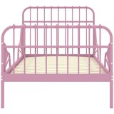  Produživi okvir za krevet ružičasti metalni 80 x 130/200 cm | Eponuda.com