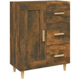 Maison Chic Komoda - Predalnik dimljeni hrast 69,5x34x90 cm konstruiran les, (21718344) Cene