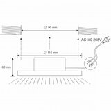  LED ugradna kupatilska svetiljka LED/10W/230V 4000K bela IP44 | Eponuda.com