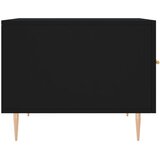 vidaXL Klubska mizica črna 50x50x40 cm inženirski les | Shoptok.si