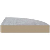  Kutna zidna polica siva boja betona 35 x 35 x 3 8 cm MDF | shoptok.hr