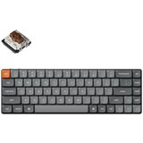 KEYCHRON K7 Max Brezžična Mehanska Tipkovnica Low-Profile, Bluetooth / 2.4 GHz, Bela osvetlitev, Gateron Brown, US Layout, K7M-A3, (21733851) Cene