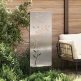  Privatnost u vrtu Cvjetni Srebrno 50 x 140 cm Pocinčani čelik | shoptok.hr