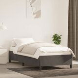 Maison Chic Posteljni okvir - Enojna postelja - Postelja za odrasle brez vzmetnice temno siv 100x200 cm žamet-J7834, (21759350) | Shoptok.si