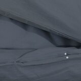  Set posteljine za poplun antracit 200x200 cm pamučni | shoptok.hr