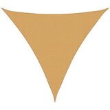  Jedro za zaštitu od sunca 160 g/m² Trokutasto pijesak 3,6x3,6x3,6 m HDPE | Shoptok.si