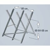 Einhell metalni stalak za piljenje drva (visina: 68 cm, materijal: čelik) | shoptok.hr