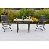 Gardenson SET ZA BALKON ITANOS kovina, umetna masa barve grafita, naravne barve | Shoptok.si