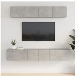  Komplet TV omaric 5-delni betonsko siv inženirski les | Shoptok.si