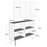 Hanah home komoda quart ramada gold anthracite | ePonuda.com