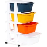 Modern Home ModernHome Ormarić na Kotačima s 4 Ladice 74 x 35,5 cm | shoptok.hr