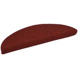  Prostirke za stepenice, samoljepljive, 20 kom, 56x17x3 cm, bordo crvene, poluokrugle | shoptok.hr