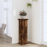 vidaXL Stojalo za rastline dimljeni hrast 33x33x100 cm inženirski les Cene