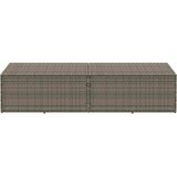  Vrtna kutija za pohranu siva 220x50x58 cm poli ratan | shoptok.hr