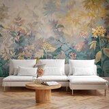  Foto tapeta - Tapestry Pattern with a Meadow and Flowers Kilim with a Spring Motif 400x280 | shoptok.hr