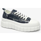 Resti Navy blue women's platform sneakers Deksif | Shoptok.si