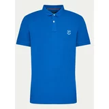 INDICODE Polo majica Wadim 40-913 Modra Slim Fit