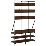  Stalak za odjeću i cipele smeđa boja hrasta 100x40x184 cm | shoptok.hr