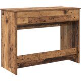vidaXL toaletni stol s ogledalom starano drvo 100x45x76 cm | shoptok.hr