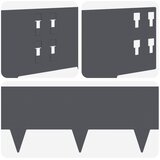  Ograda oko Travnjaka 20 pcs 100 x 20 cm Čelik Antracit | shoptok.hr