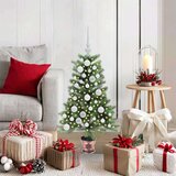 vidaXL Božično drevo med 150 LED z stojalom Zelena 90 cm PE | Shoptok.si