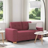 vidaXL Dvosjed, sofa, vino crvena, 160x77x82 cm, tkanina Cijene
