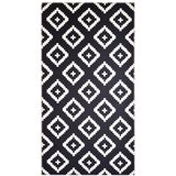 Vitaus Črno-bela preproga Geo Winston, 50 x 80 cm | Shoptok.si