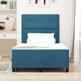  Krevet Odabrane Tamno Plave Boje 120x190 cm Baršun | shoptok.hr