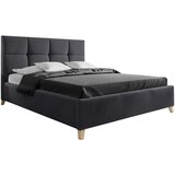 CARRYHOME OBLAZINJENA POSTELJA 160 cm x 220 cm , tekstil črna Cene