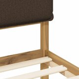  Krevetni okvir s tapiciranim uzglavljem Bijelo isprana i taupe - Bijelo isprana i taupe 200 x 200 cm | shoptok.hr
