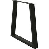  Noge za blagovaonski stol V-oblika 2 kom Crne 70 x (72-73,3) cm Čelik | shoptok.hr