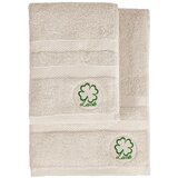 Foutastic Luck - Beige Beige Hand Towel & Bath Towel Set (2 Pieces) Cene