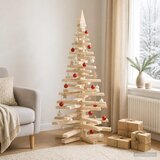  Drveno božićno drvce KOTKA 150 cm Masivna borovina Prirodno | shoptok.hr