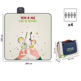  PODLOGA ZA PIKNIK I PLAŽU 200X200CM GIN&TONIC PERLETTI 13159 | shoptok.hr