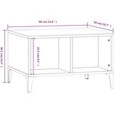 Stolić za kavu boja hrasta 60x50x36,5 cm konstruirano drvo | shoptok.hr