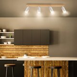  Brilagi - Spot svetiljka SELE 4xGU10/30W/230V bela/dekor hrasta | Eponuda.com