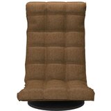 vidaXL Vrtljiv talni stol rjavo blago | Shoptok.si