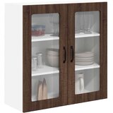  Zidni kuhinjski ormarić s policom Smeđi hrast 80 x 31 x 80 cm | shoptok.hr