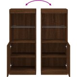  Komoda s LED svjetlima boja smeđeg hrasta 41x37x100 cm | shoptok.hr