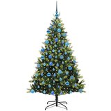 vidaXL Umjetno savitljivo božićno drvce 300 LED-a Zelena 180 cm | shoptok.hr